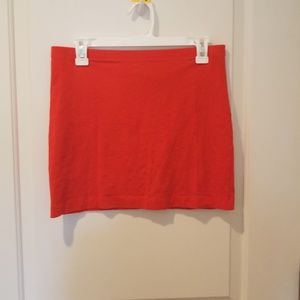 H&M orange/red tube skirt